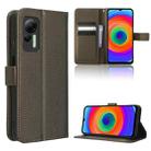 For Ulefone Note 14 Diamond Texture Leather Phone Case(Brown) - 1