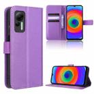 For Ulefone Note 14 Diamond Texture Leather Phone Case(Purple) - 1
