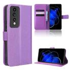 For Honor 80 GT Diamond Texture Leather Phone Case(Purple) - 1