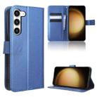 For Samsung Galaxy S23+ 5G Diamond Texture Leather Phone Case(Blue) - 1