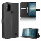 For Vodafone Smart V22 Diamond Texture Leather Phone Case(Black) - 1