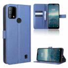 For Vodafone Smart V22 Diamond Texture Leather Phone Case(Blue) - 1