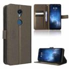 For Sharp Rouvo V Diamond Texture Leather Phone Case(Brown) - 1