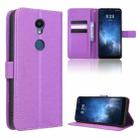 For Sharp Rouvo V Diamond Texture Leather Phone Case(Purple) - 1