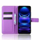 For Xiaomi Poco X5 5G / Redmi Note 12 5G Diamond Texture Leather Phone Case(Purple) - 3