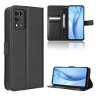 For ZTE Libero 5G III Diamond Texture Leather Phone Case(Black) - 1