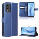 For ZTE Libero 5G III Diamond Texture Leather Phone Case(Blue) - 1