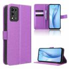 For ZTE Libero 5G III Diamond Texture Leather Phone Case(Purple) - 1