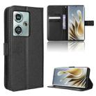 For ZTE nubia Z50 Diamond Texture Leather Phone Case(Black) - 1