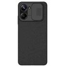 For Realme 10 Pro 5G NILLKIN Black Mirror Series Camshield PC Phone Case(Black) - 1