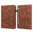 For Lenovo Pad Pro 2022 11.2 inch / Tab P11 Pro Gen 2 Lace Flower Embossing Pattern Leather Tablet Case(Brown) - 1