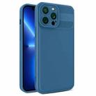 For iPhone 13 Pro Twill Texture TPU Shockproof Phone Case(Blue) - 1
