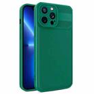 For iPhone 13 Pro Twill Texture TPU Shockproof Phone Case(Green) - 1