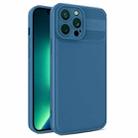 For iPhone 13 Pro Max Twill Texture TPU Shockproof Phone Case(Blue) - 1