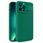 For iPhone 13 Pro Max Twill Texture TPU Shockproof Phone Case(Green) - 1