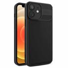 For iPhone 12 Twill Texture TPU Shockproof Phone Case(Black) - 1