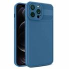 For iPhone 12 Pro Twill Texture TPU Shockproof Phone Case(Blue) - 1