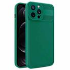 For iPhone 12 Pro Twill Texture TPU Shockproof Phone Case(Green) - 1