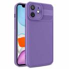 For iPhone 11 Twill Texture TPU Shockproof Phone Case(Purple) - 1