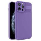 For iPhone 11 Pro Twill Texture TPU Shockproof Phone Case(Purple) - 1