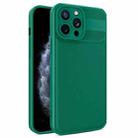 For iPhone 11 Pro Twill Texture TPU Shockproof Phone Case(Green) - 1