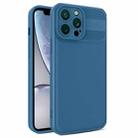 For iPhone XR Twill Texture TPU Shockproof Phone Case(Blue) - 1