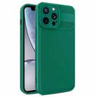 For iPhone XR Twill Texture TPU Shockproof Phone Case(Green) - 1