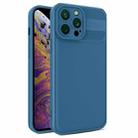 For iPhone XS Max Twill Texture TPU Shockproof Phone Case(Blue) - 1