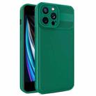 For iPhone SE 2022 / 2020 / 7 / 8 Twill Texture TPU Shockproof Phone Case(Green) - 1