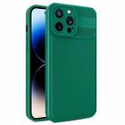 For iPhone 14 Pro Max Twill Texture TPU Shockproof Phone Case(Green) - 1