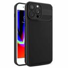 For iPhone 7 Plus / 8 Plus Twill Texture TPU Shockproof Phone Case(Black) - 1