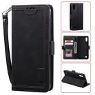 For Galaxy A10 / M10 Retro Splicing Horizontal Flip Leather Case with Card Slots & Holder & Wallet(Black) - 1