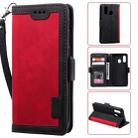 For Galaxy A40 Retro Splicing Horizontal Flip Leather Case with Card Slots & Holder & Wallet(Red) - 1
