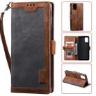 For Galaxy A41 Retro Splicing Horizontal Flip Leather Case with Card Slots & Holder & Wallet(Grey) - 1