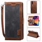 For Galaxy A50 Retro Splicing Horizontal Flip Leather Case with Card Slots & Holder & Wallet(Grey) - 1