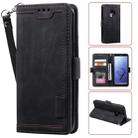 For Galaxy S9 Retro Splicing Horizontal Flip Leather Case with Card Slots & Holder & Wallet(Black) - 1