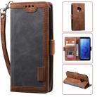 For Galaxy S9 Retro Splicing Horizontal Flip Leather Case with Card Slots & Holder & Wallet(Grey) - 1