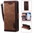 For Galaxy S10e Retro Splicing Horizontal Flip Leather Case with Card Slots & Holder & Wallet(Brown) - 1