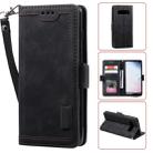 For Galaxy S10 Plus Retro Splicing Horizontal Flip Leather Case with Card Slots & Holder & Wallet(Black) - 1