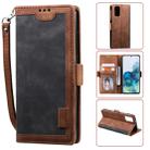 For Galaxy S20 Plus Retro Splicing Horizontal Flip Leather Case with Card Slots & Holder & Wallet(Grey) - 1