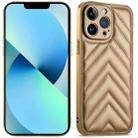 For iPhone 13 Pro Suteni Plating Leather Soft TPU Phone Case(Gold) - 1