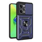 For Xiaomi Redmi Note 12 Pro 5G Sliding Camera Cover Design Phone Case(Blue) - 1