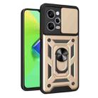 For Xiaomi Redmi Note 12 Pro 5G Sliding Camera Cover Design Phone Case(Gold) - 1