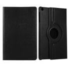 For Huawei Matepad SE 10.4 360 Degree Rotation Litchi Texture Tablet Leather Case(Black) - 1