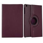 For Huawei Matepad SE 10.4 360 Degree Rotation Litchi Texture Tablet Leather Case(Purple) - 1