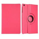 For Huawei Matepad SE 10.4 360 Degree Rotation Litchi Texture Tablet Leather Case(Rose Red) - 1