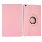 For Huawei Matepad SE 10.4 360 Degree Rotation Litchi Texture Tablet Leather Case(Pink) - 1