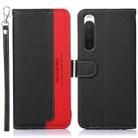 For Sony Xperia 10 V KHAZNEH Litchi Texture Leather RFID Phone Case(Black) - 1