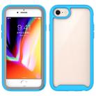 For iPhone SE 2022 / SE 2020 / 8 / 7 Starry Sky Solid Color Series Shockproof PC + TPU Protective Case(Light Blue) - 1