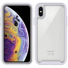 For iPhone XS Max Starry Sky Solid Color Series Shockproof PC + TPU Protective Case(White) - 1